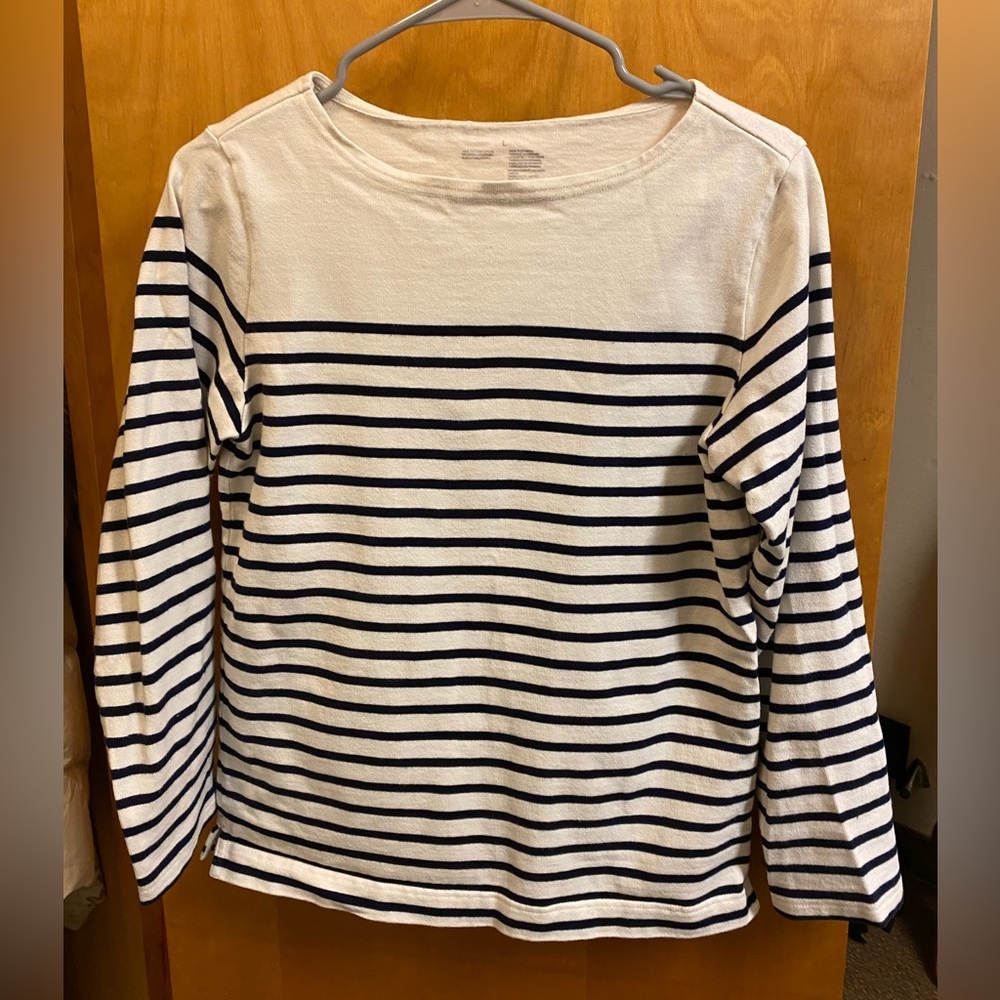 MUJI navy and white striped long sleeve t-shirt - high quality- barely worn